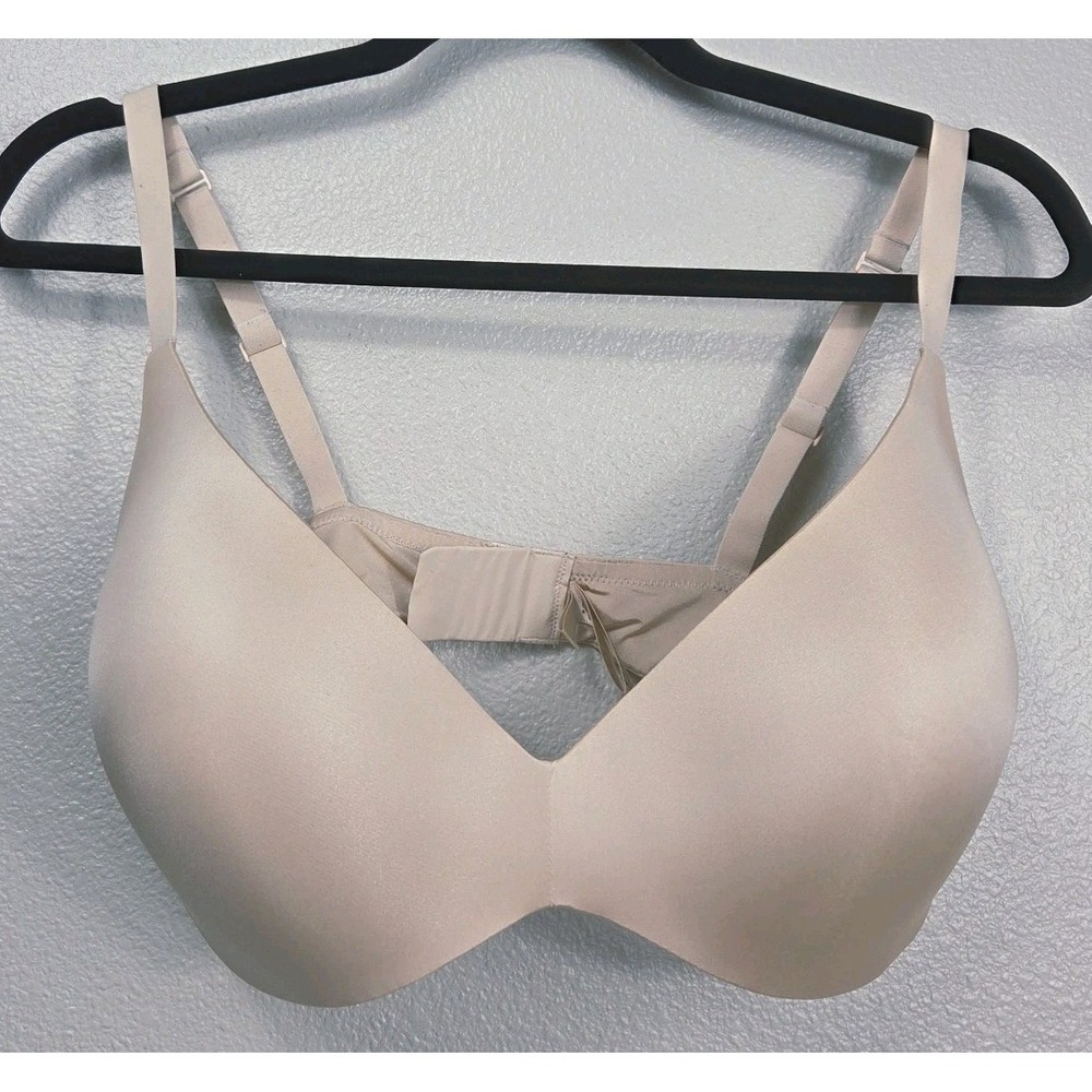 Skims Wireless Lightly Lined‎ T-Shirt Bra 38DD Nude Seamless